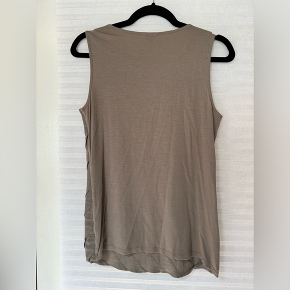 Vintage ANN Taylor Pleat Ruffle Tank Top - Picture 3 of 3